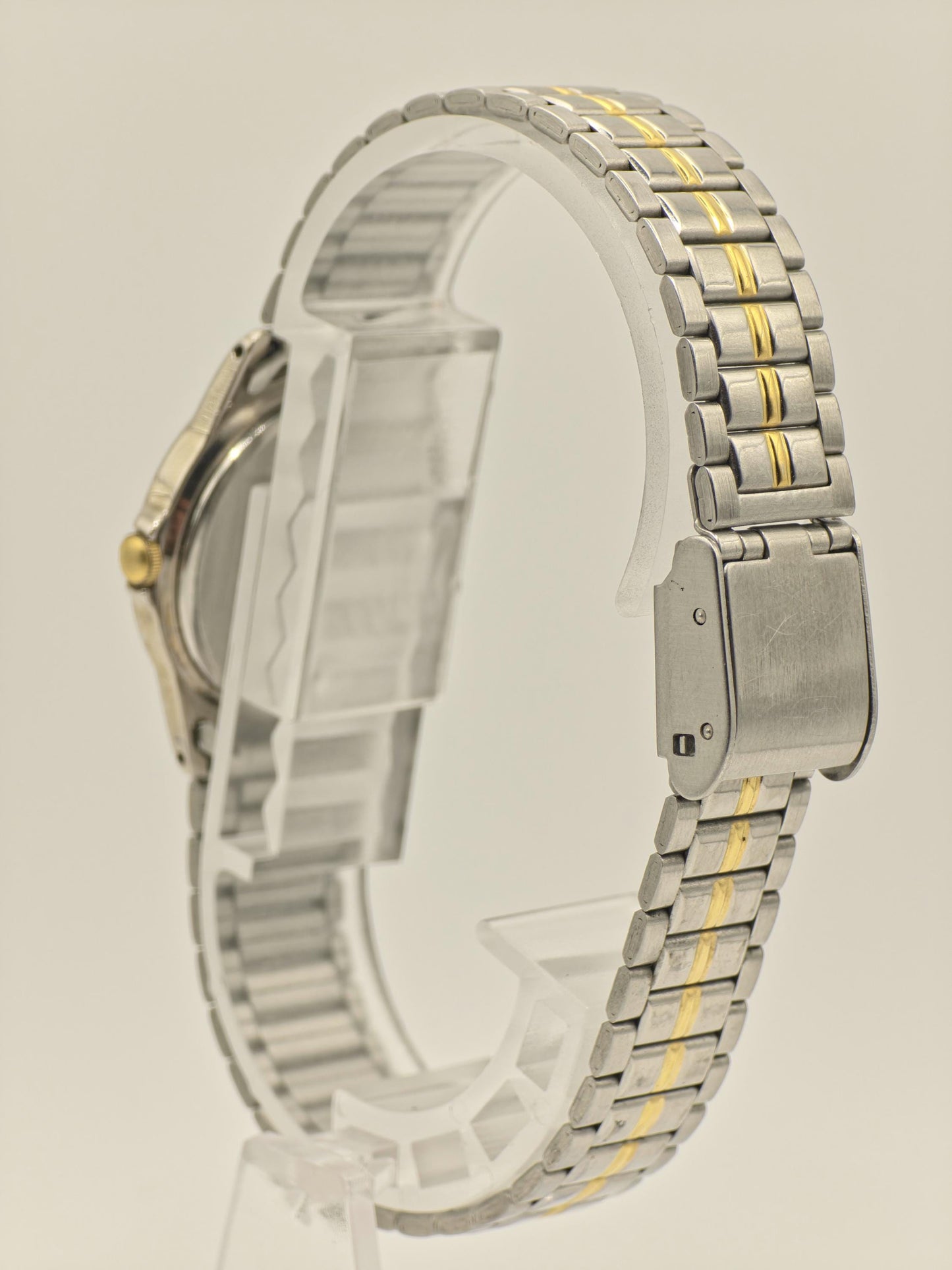 Junghans Astra Quartz Watch Ref. 218205 Two-Tone Stainless Steel Bracelet Women Vintage | - 53