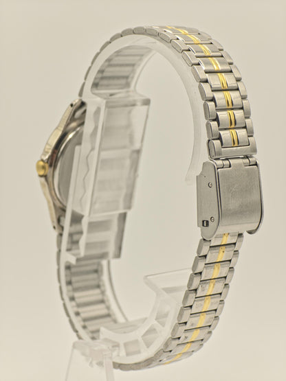 Junghans Astra Quartz Watch Ref. 218205 Two-Tone Stainless Steel Bracelet Women Vintage | - 53