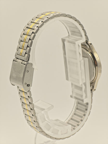Junghans Astra Quartz Watch Ref. 218205 Two-Tone Stainless Steel Bracelet Women Vintage | - 53