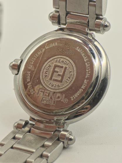 Fendi 750L Quartz Stainless Steel Watch Sapphire Crystal Women Boxed | - 57