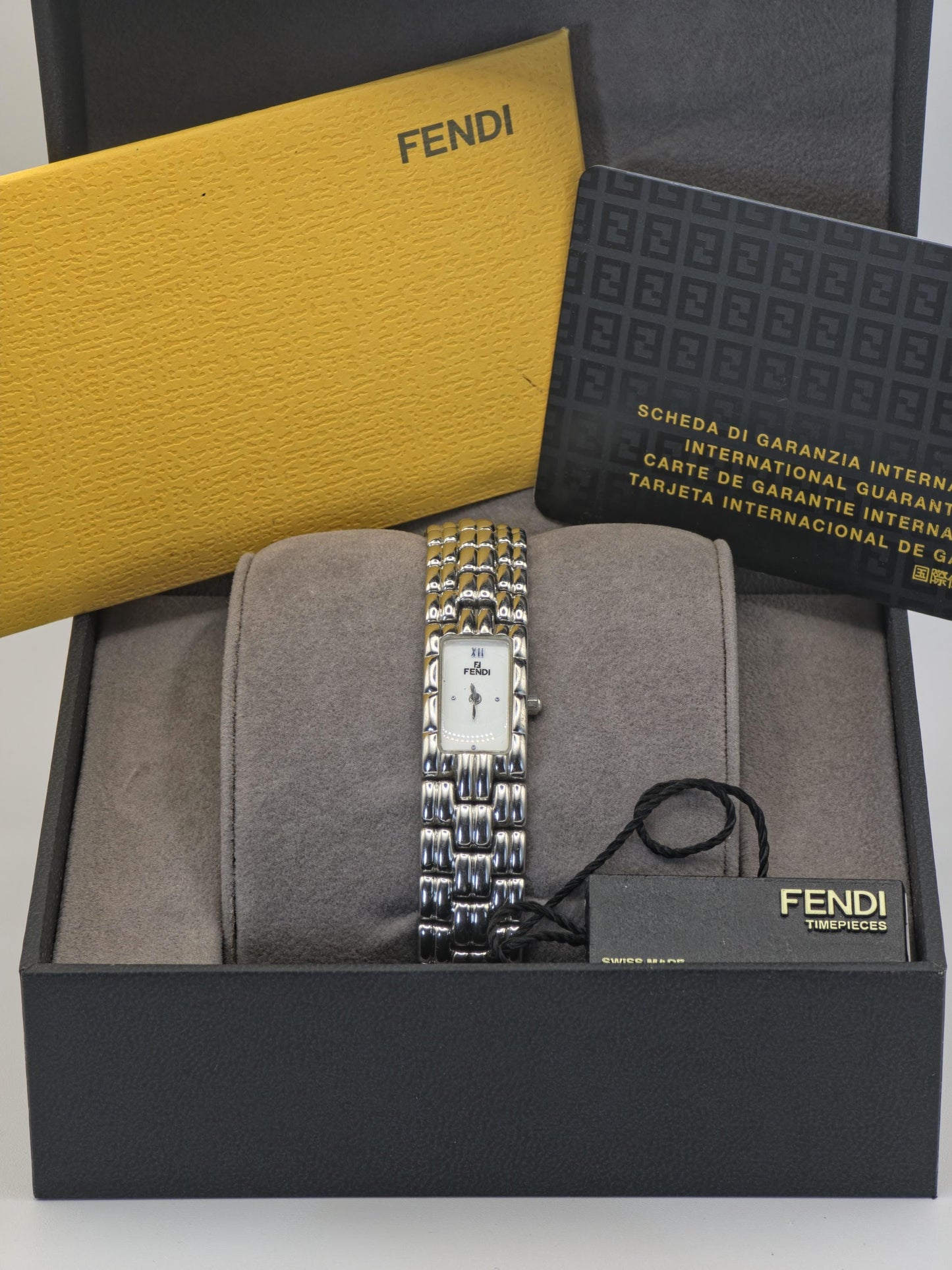 Fendi 660L Quartz Women’s Watch Stainless Steel Rectangular Case Box & Warranty | - 62