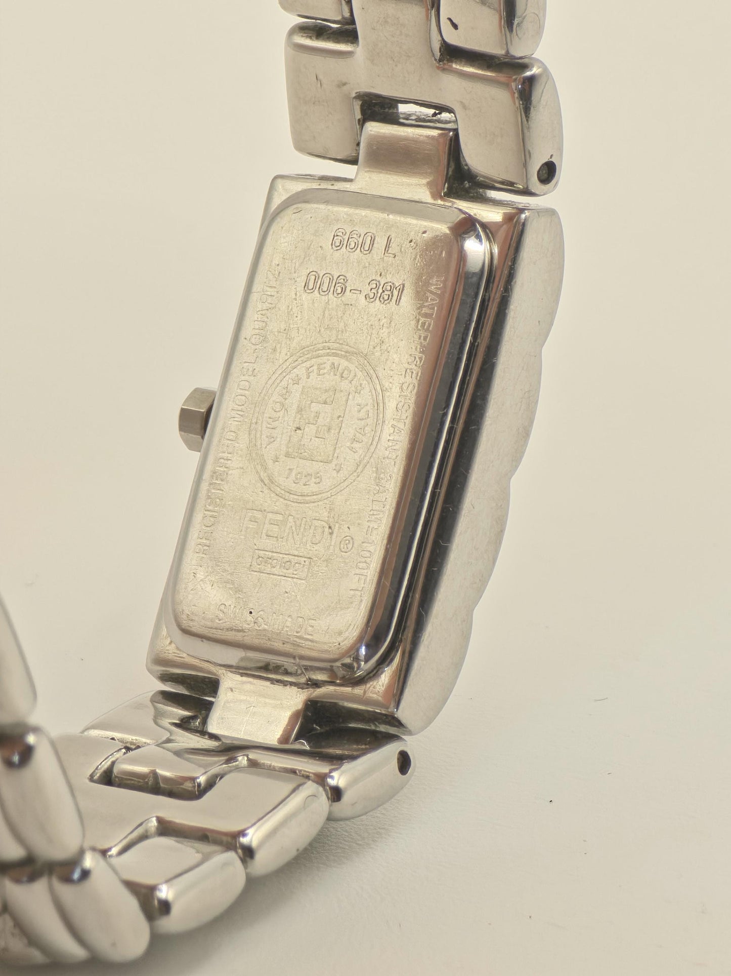 Fendi 660L Quartz Women’s Watch Stainless Steel Rectangular Case Box & Warranty | - 62