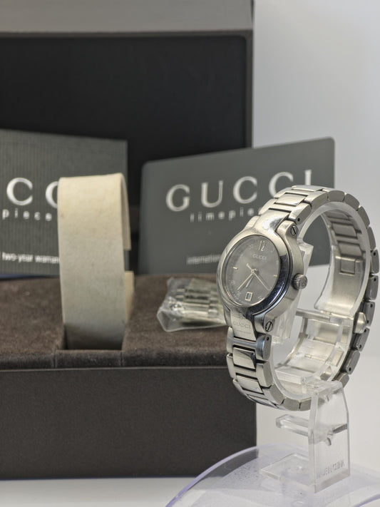 Gucci 8900L Quartz Women’s Watch Stainless Steel Date Box Warranty Extra Link | - 63