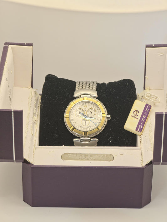 Philippe Charriol Multifunction Quartz Men’s Watch Two Tone Cable Bracelet Box | - 65