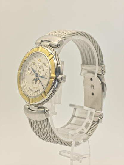 Philippe Charriol Multifunction Quartz Men’s Watch Two Tone Cable Bracelet Box | - 65