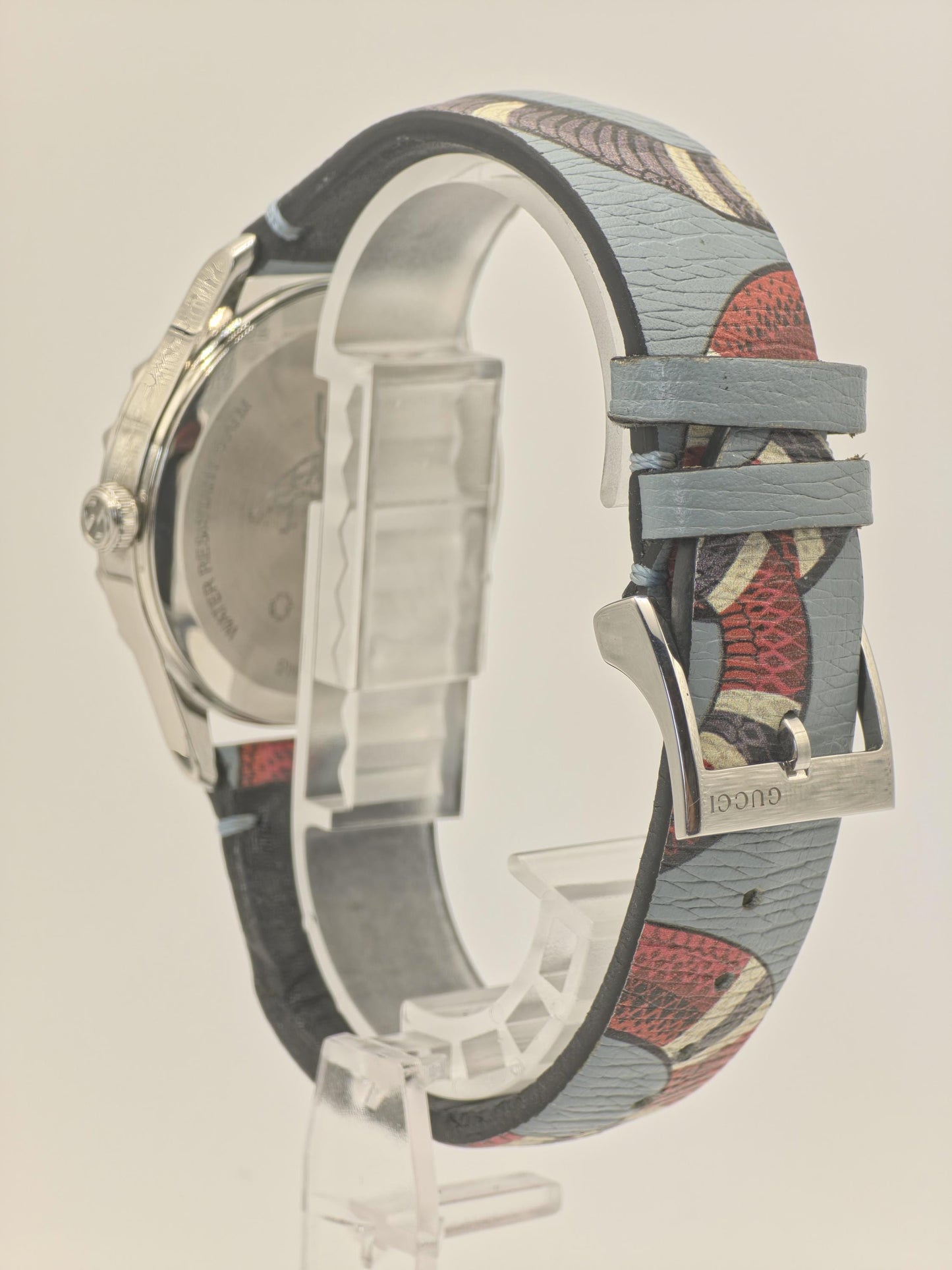 Gucci 126.4 Quartz Wristwatch mens Bee Dial Pattern Leather Strap 5ATM Swiss Made | - 67