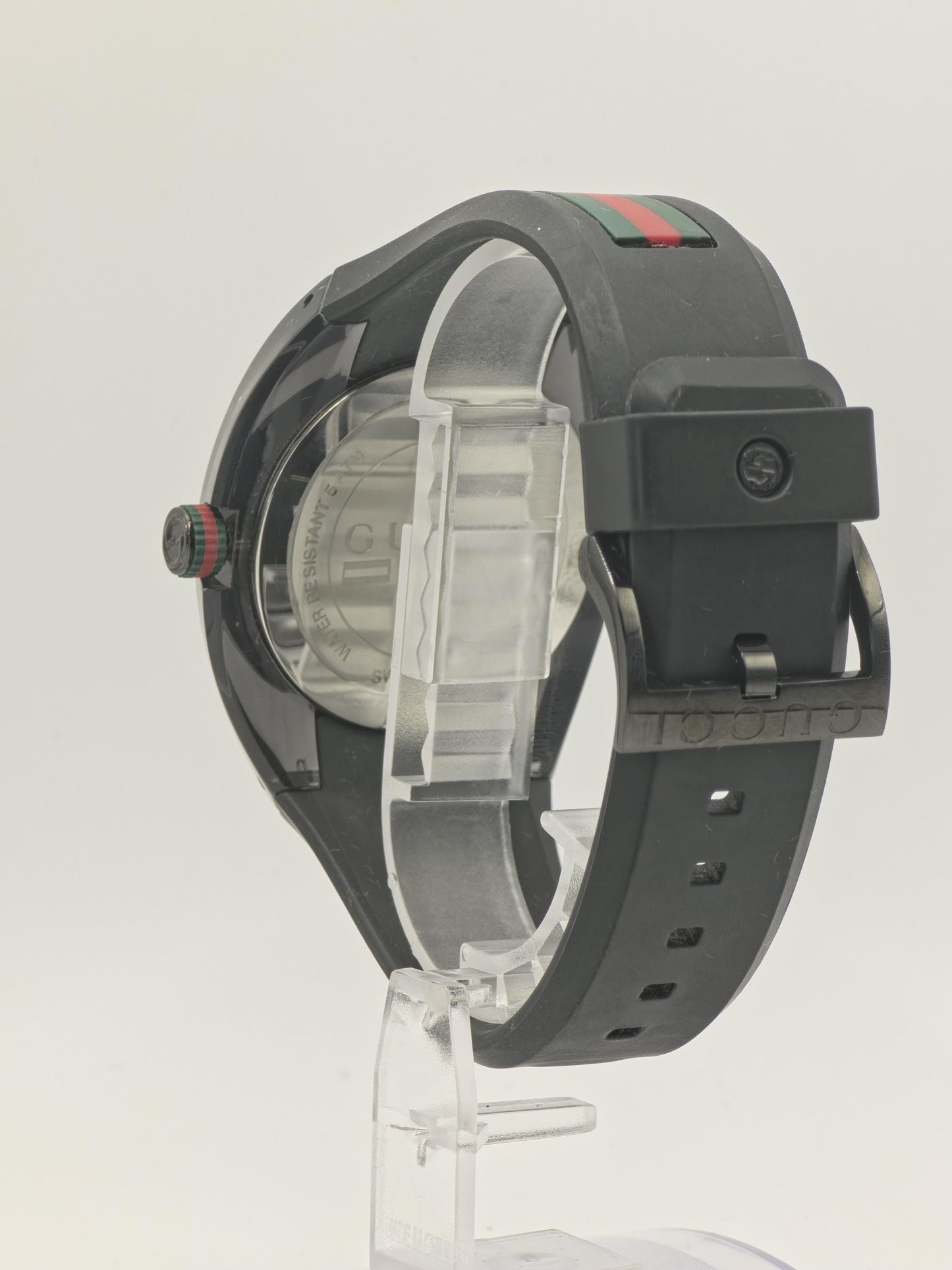 Gucci Sync 137.1 Quartz Wristwatch Black Dial Rubber Strap 5ATM Swiss Made | - 68