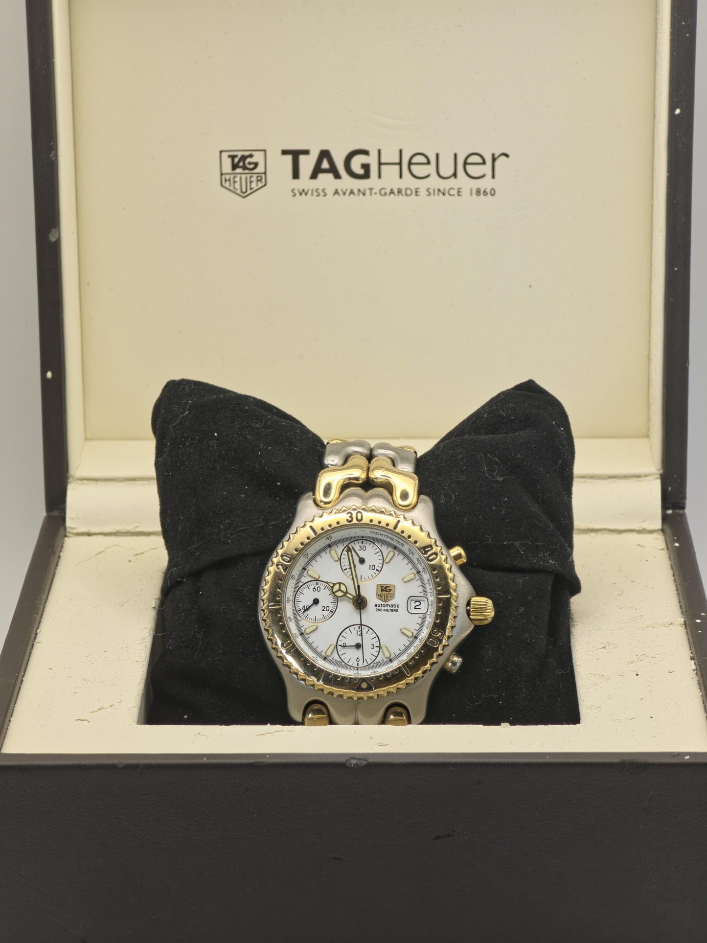 TAG Heuer CG-2120-R0 Men's Automatic Chronograph 200M Two Tone Steel Watch Swiss Made | - 70