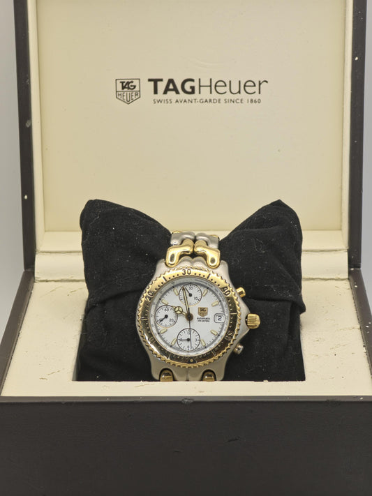 TAG Heuer CG-2120-R0 Men's Automatic Chronograph 200M Two Tone Steel Watch Swiss Made | - 70