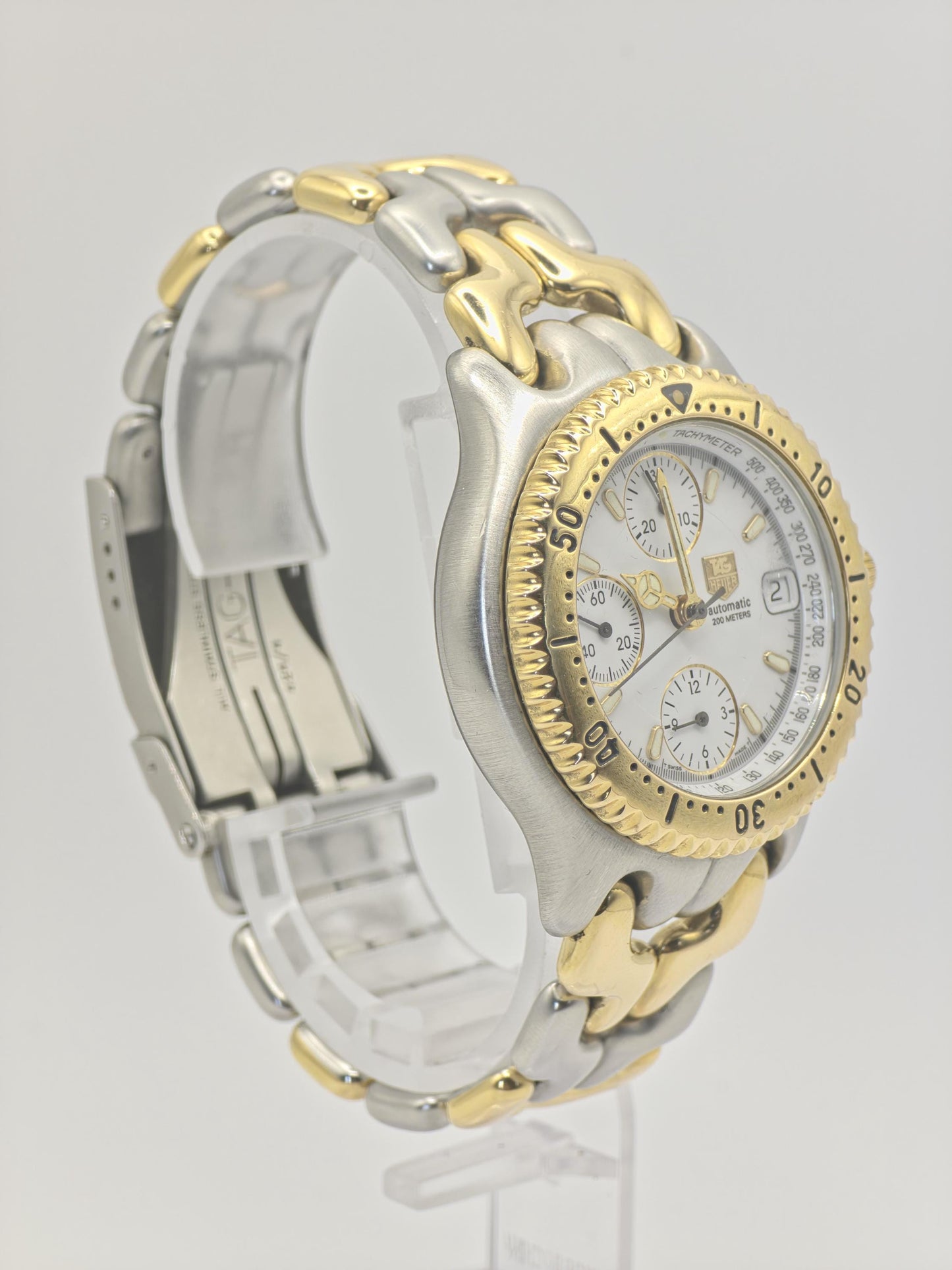 TAG Heuer CG-2120-R0 Men's Automatic Chronograph 200M Two Tone Steel Watch Swiss Made | - 70