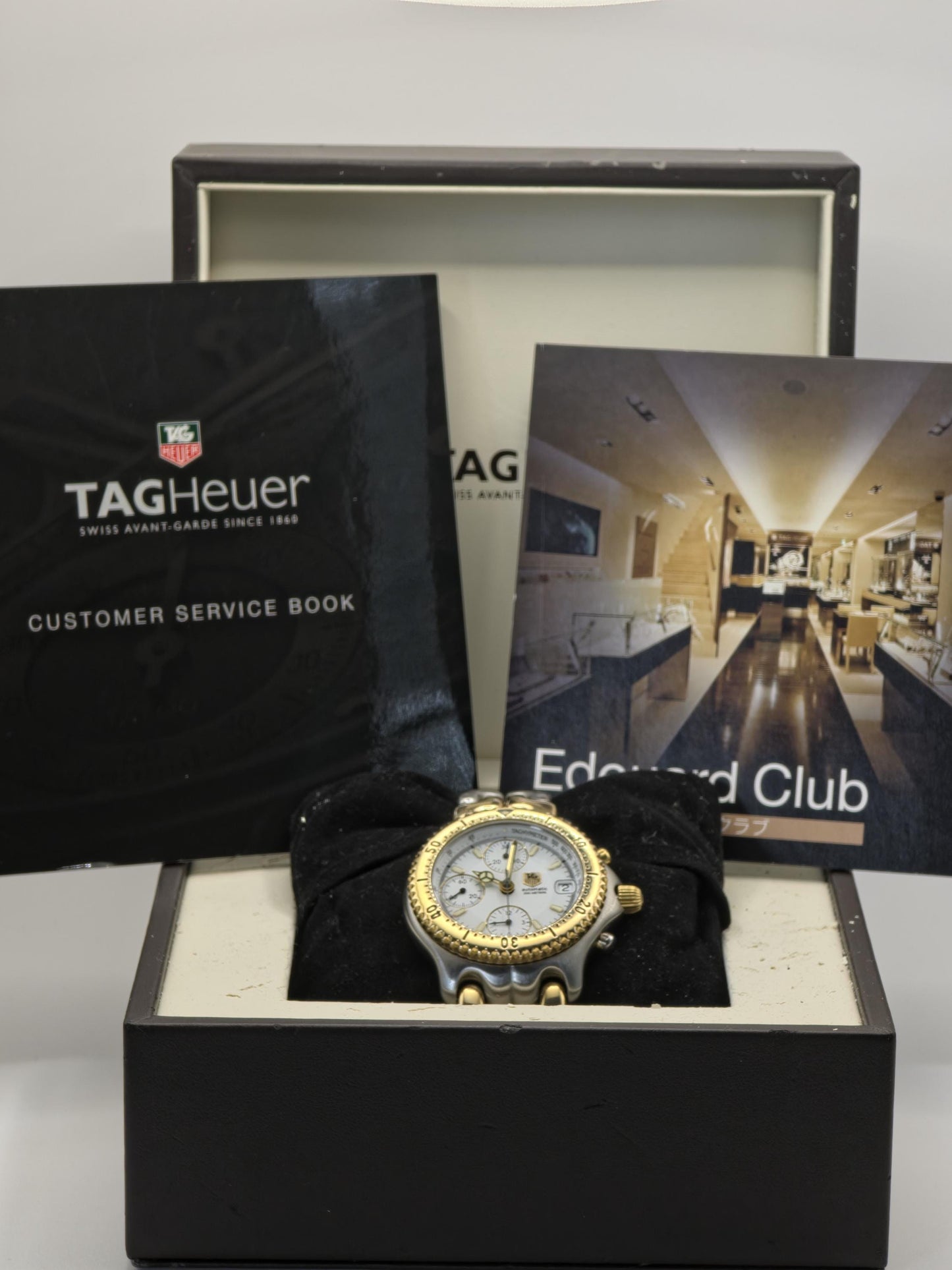 TAG Heuer CG-2120-R0 Men's Automatic Chronograph 200M Two Tone Steel Watch Swiss Made | - 70