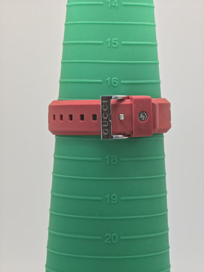 Gucci Sync 137.3 Women's Red Silicone Strap Swiss Quartz Watch 5ATM | - 72