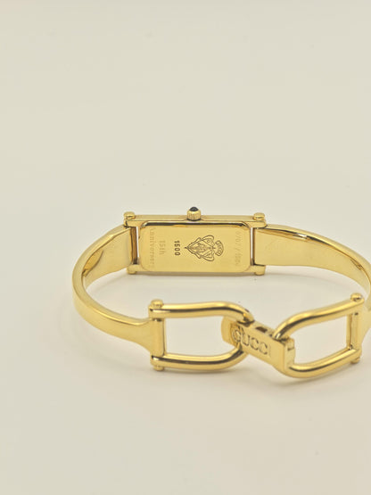 Gucci 0707/1500 15th Anniversary Gold Bangle Women's Swiss Watch Boxed | - 73