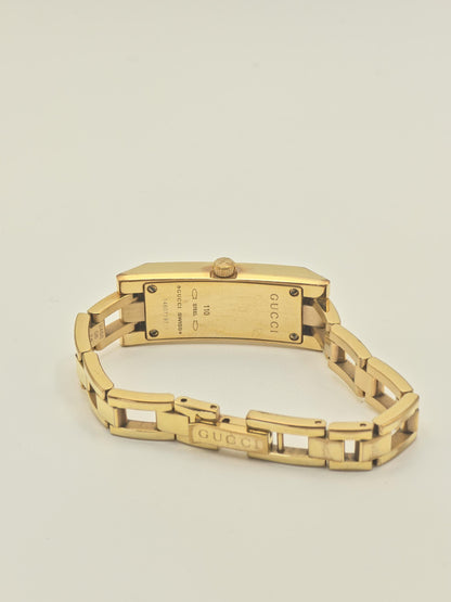 Gucci 110 Women's Gold Bracelet Swiss Quartz Watch 2 Year Warranty Boxed | - 75