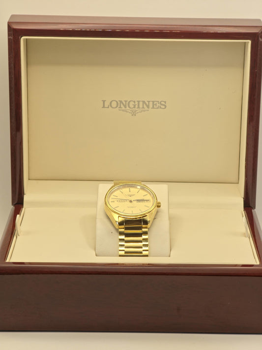 Longines Admiral Automatic 25 Jewels Gold Tone Watch Box Only Men | - 77