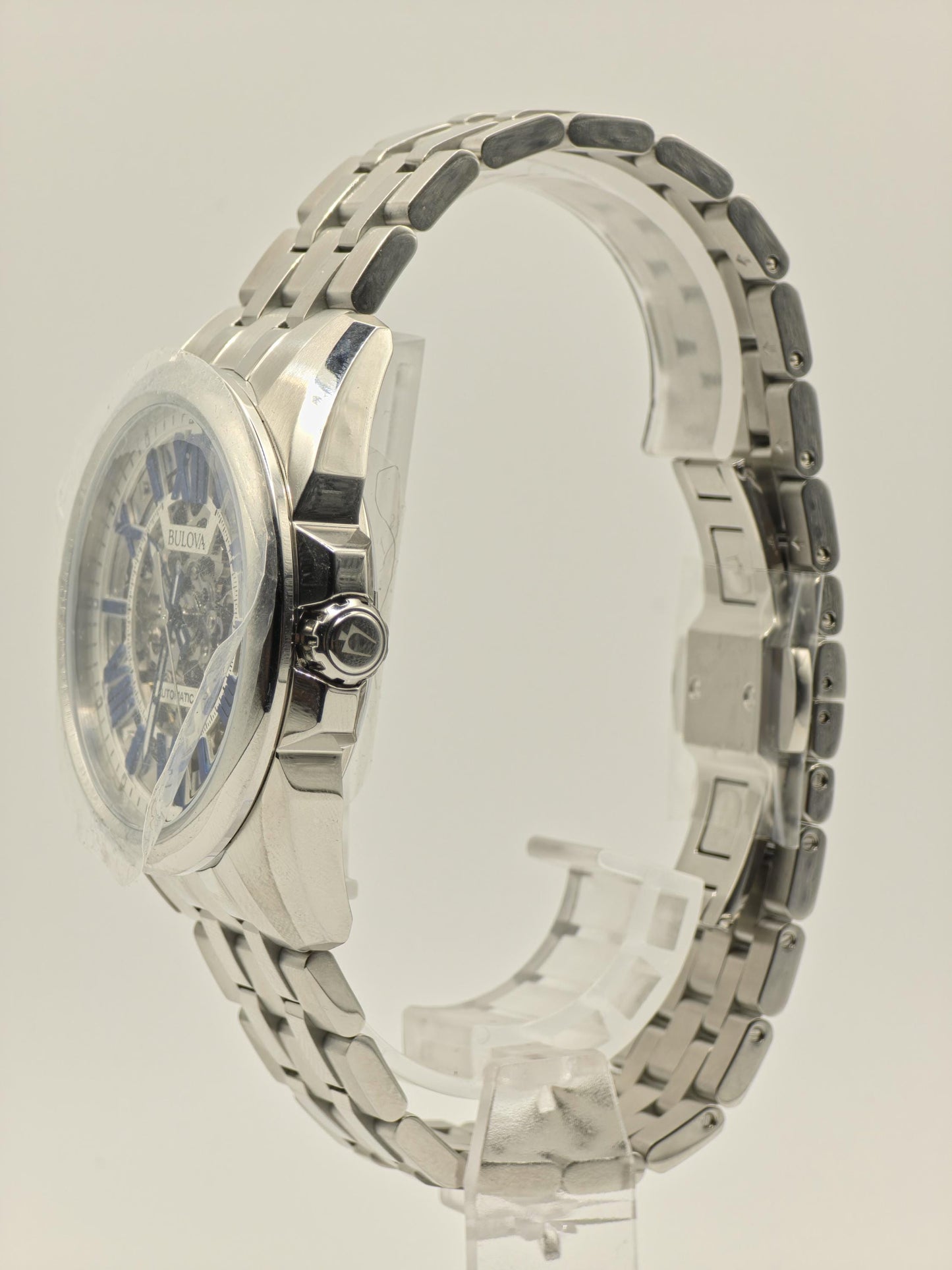 Bulova Automatic Skeleton Dial Stainless Steel Men’s Watch Like New | - 81