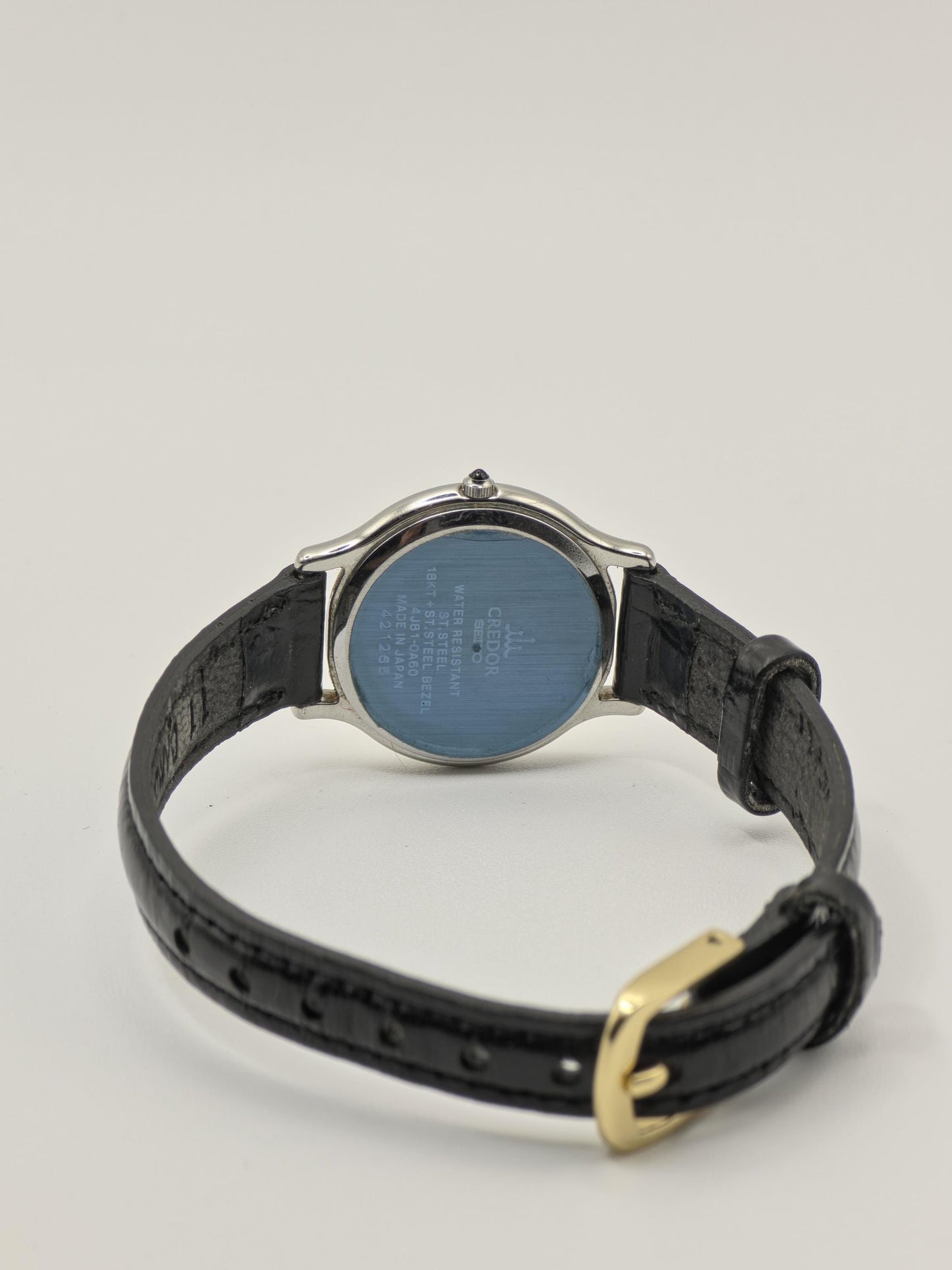 Credor Seiko Quartz Gold Dial Leather Strap Women’s Watch Vintage | - 82