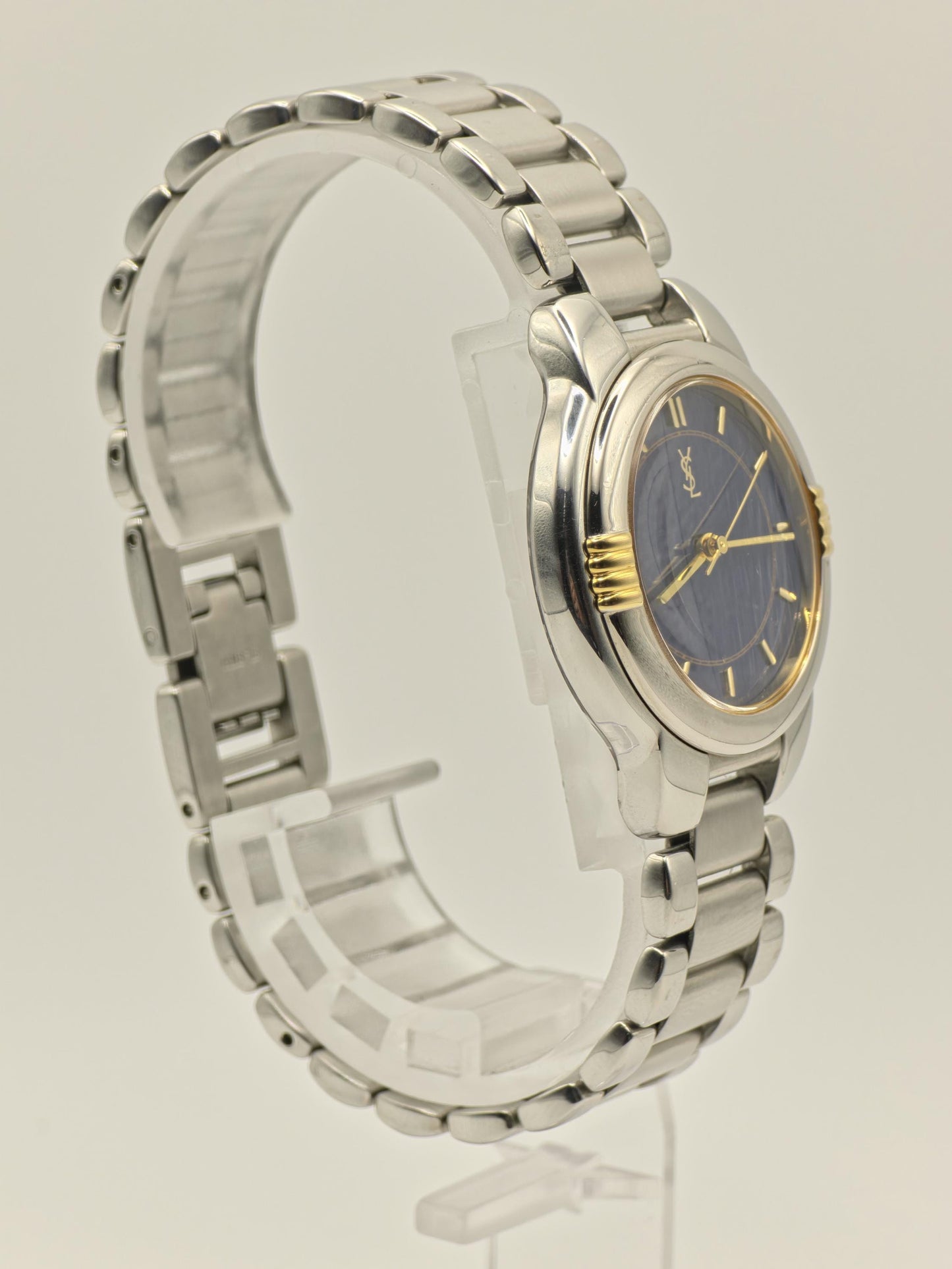 Yves Saint Laurent YSL Stainless Steel Blue Dial Unisex Quartz Watch Vintage | - 83