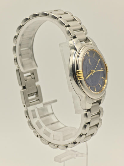 Yves Saint Laurent YSL Stainless Steel Blue Dial Unisex Quartz Watch Vintage | - 83