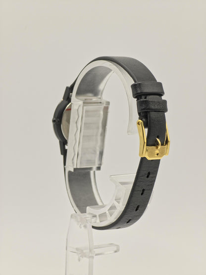 Movado Museum Quartz Black Dial Leather Strap Swiss Made Women Vintage | - 86