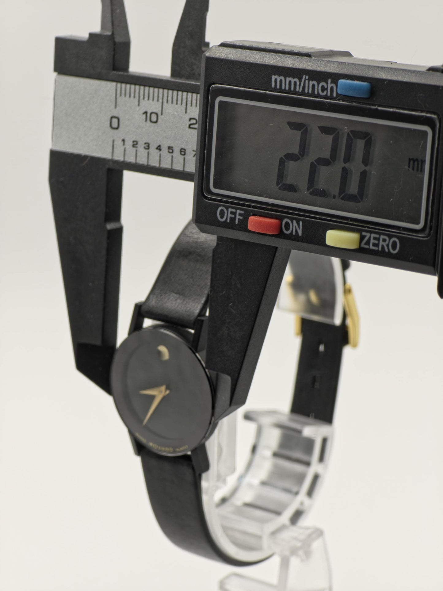 Movado Museum Quartz Black Dial Leather Strap Swiss Made Women Vintage | - 86