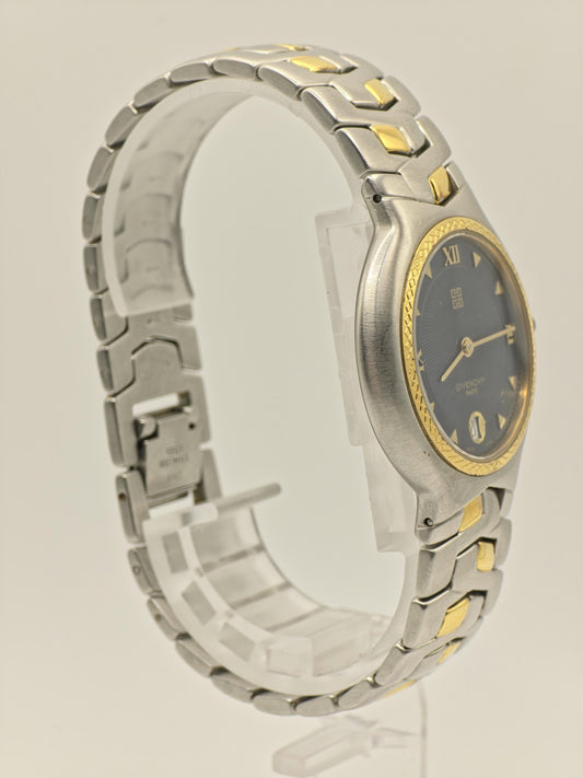 Givenchy Paris Verrazano Swiss Quartz Date Two Tone Stainless Steel Unisex Vintage | - 87