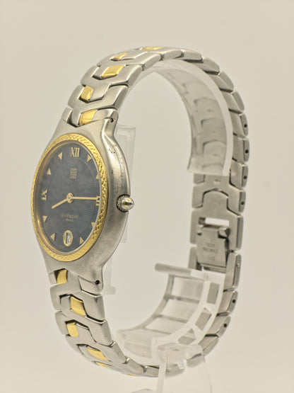 Givenchy Paris Verrazano Swiss Quartz Date Two Tone Stainless Steel Unisex Vintage | - 87