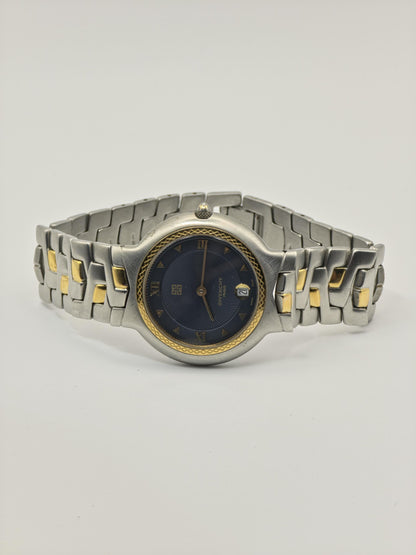 Givenchy Paris Verrazano Swiss Quartz Date Two Tone Stainless Steel Unisex Vintage | - 87