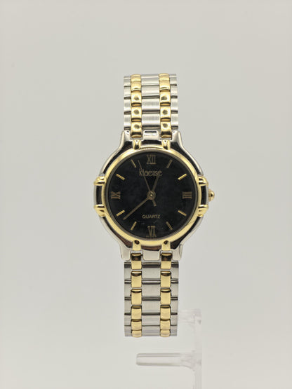 Klaeuse Men’s Quartz Watch Two-Tone Stainless Steel Bracelet Black Dial Ref. SK-233-D | - 95