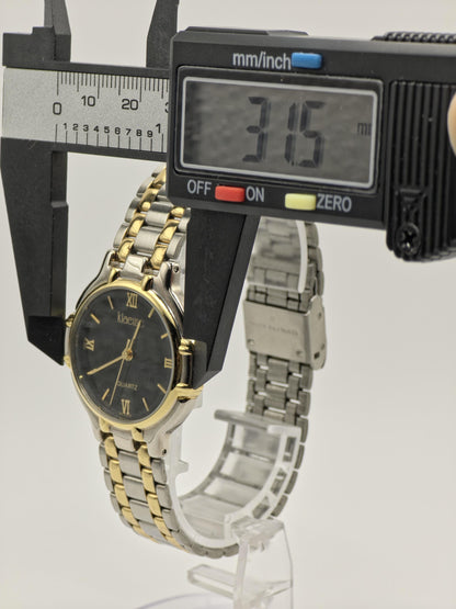 Klaeuse Men’s Quartz Watch Two-Tone Stainless Steel Bracelet Black Dial Ref. SK-233-D | - 95