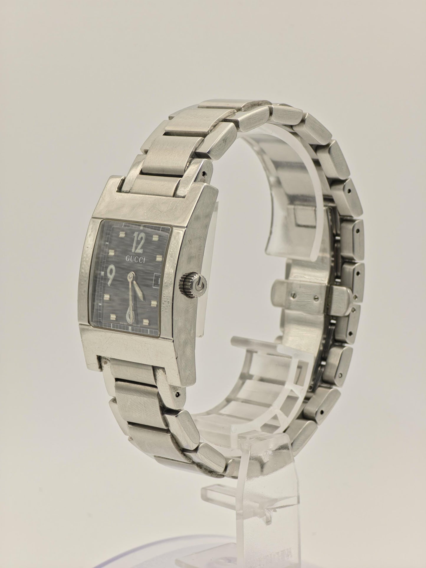 Vintage Gucci Square Watch | Model 7700M | Date | Stainless Steel | women | - 121