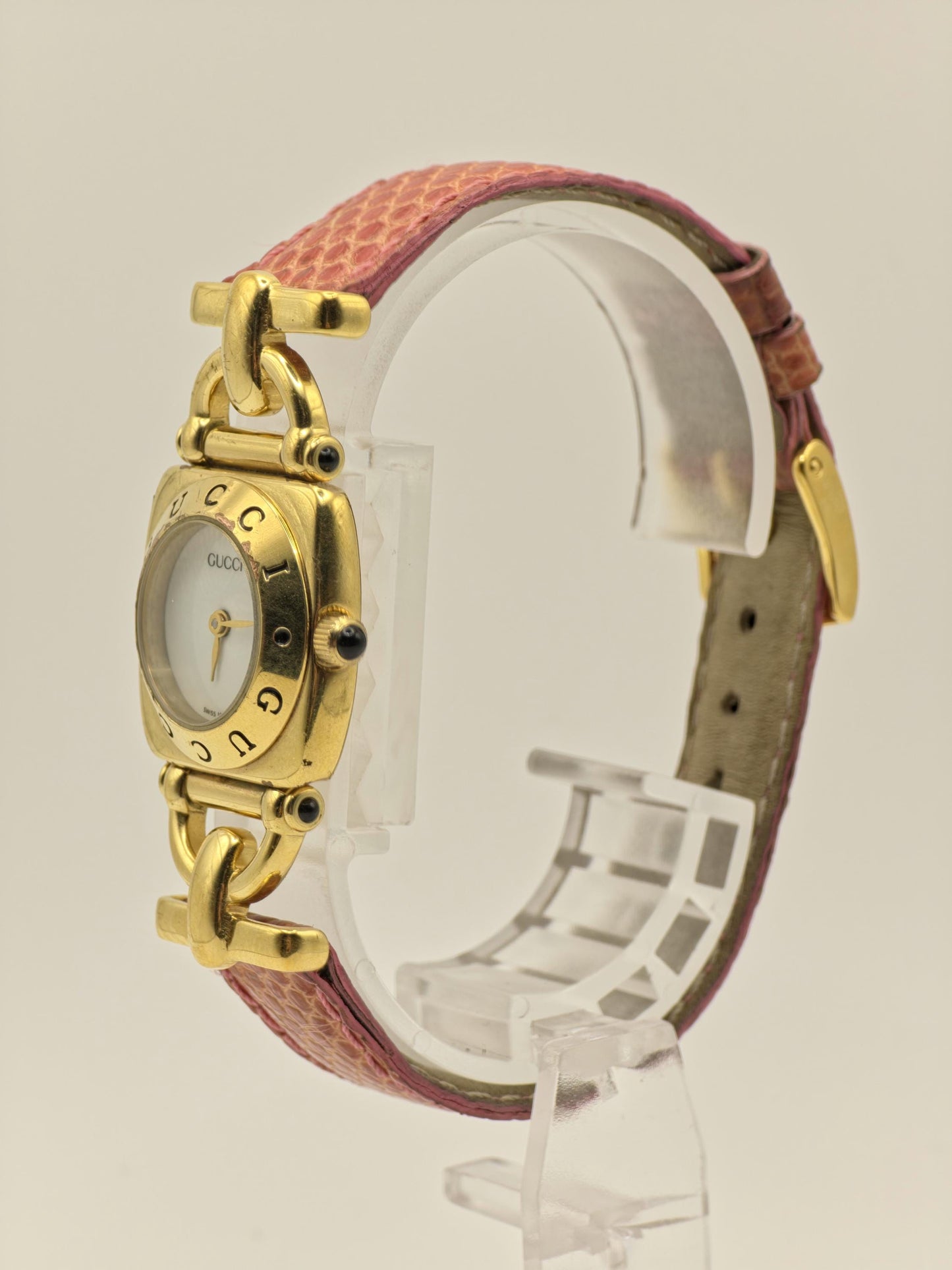 Gucci Gold Tone Watch | Model 6300L | Leather Strap | Swiss Made | Women | - 122