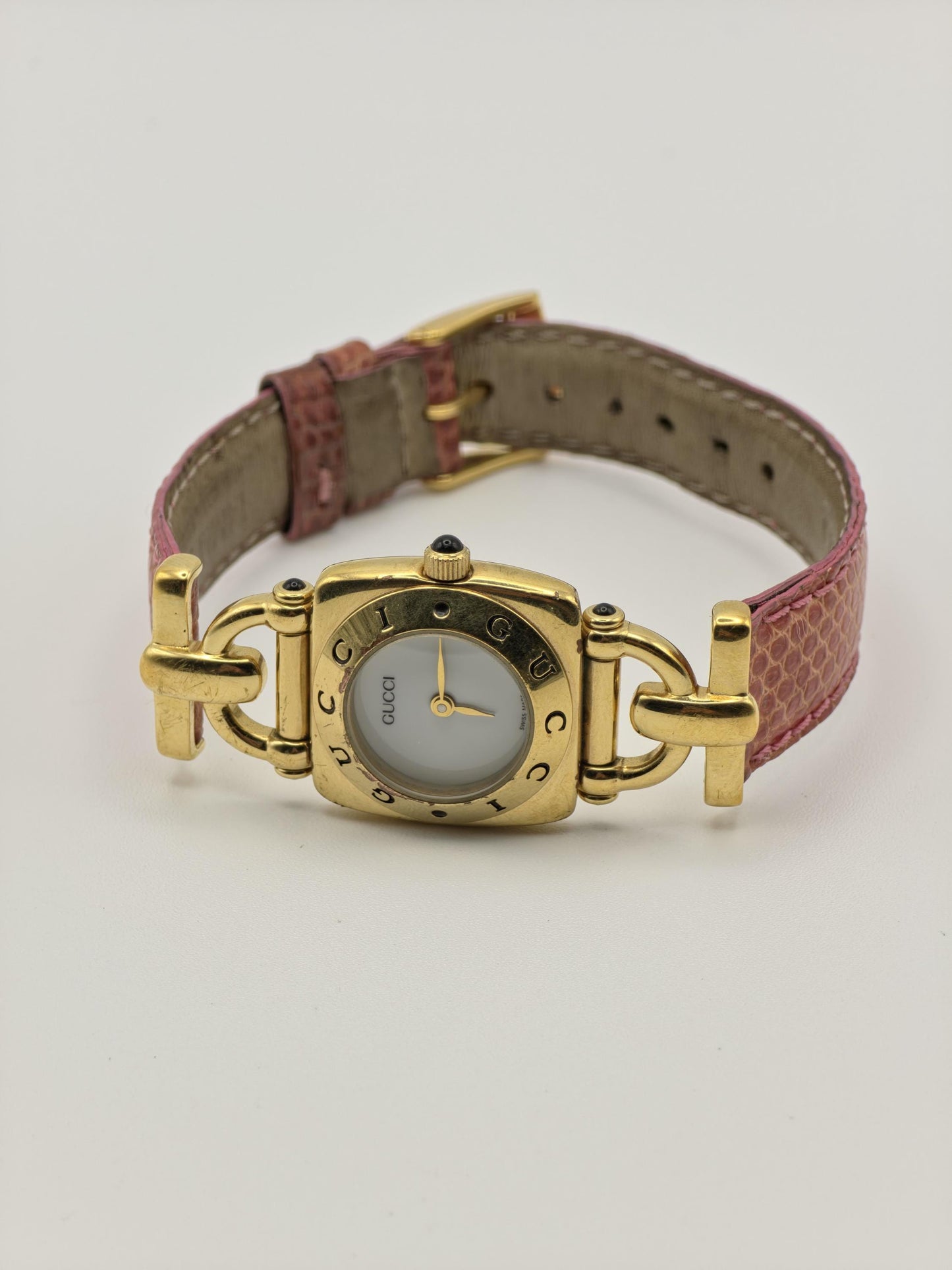Gucci Gold Tone Watch | Model 6300L | Leather Strap | Swiss Made | Women | - 122