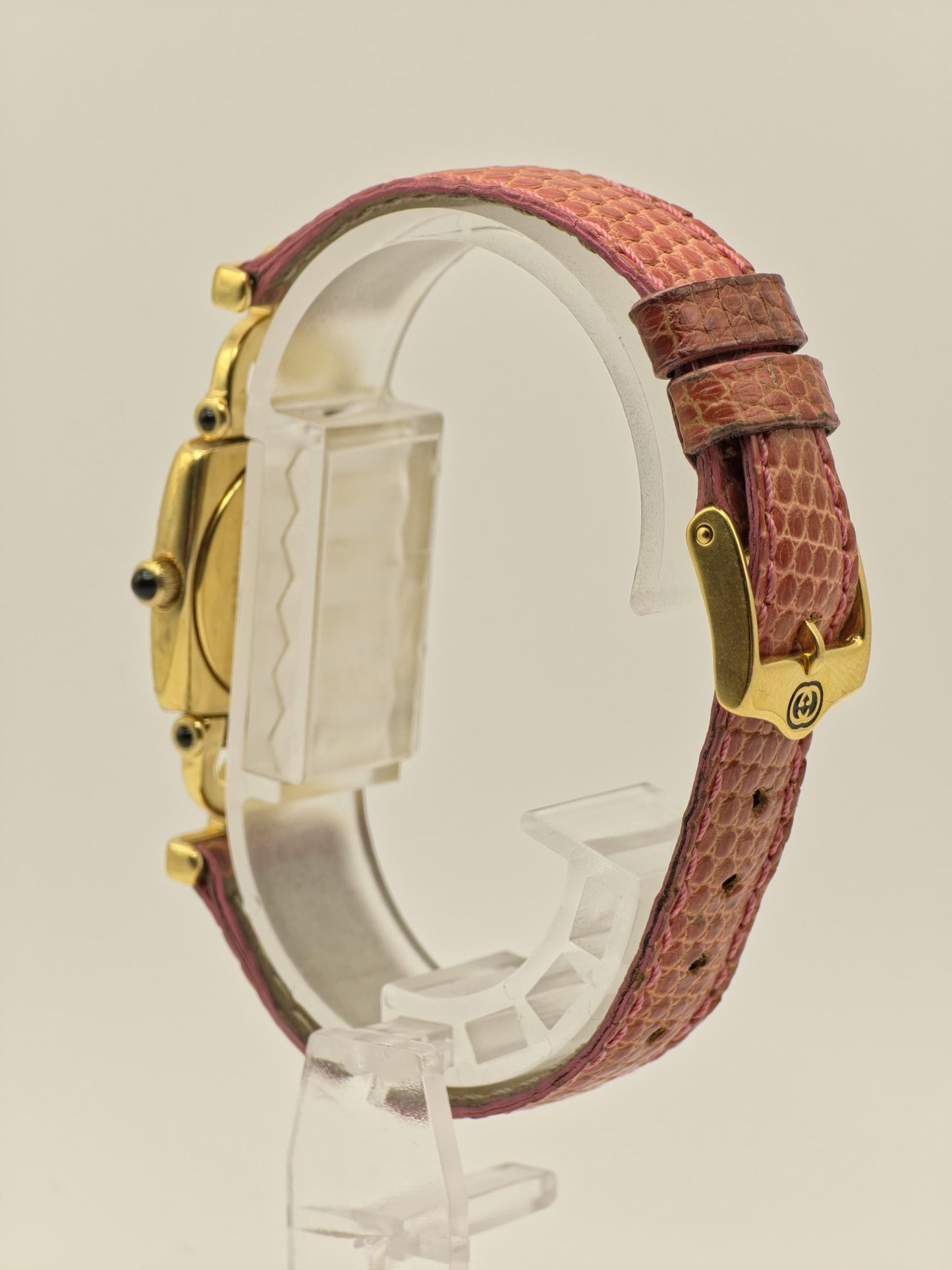 Gucci Gold Tone Watch | Model 6300L | Leather Strap | Swiss Made | Women | - 122