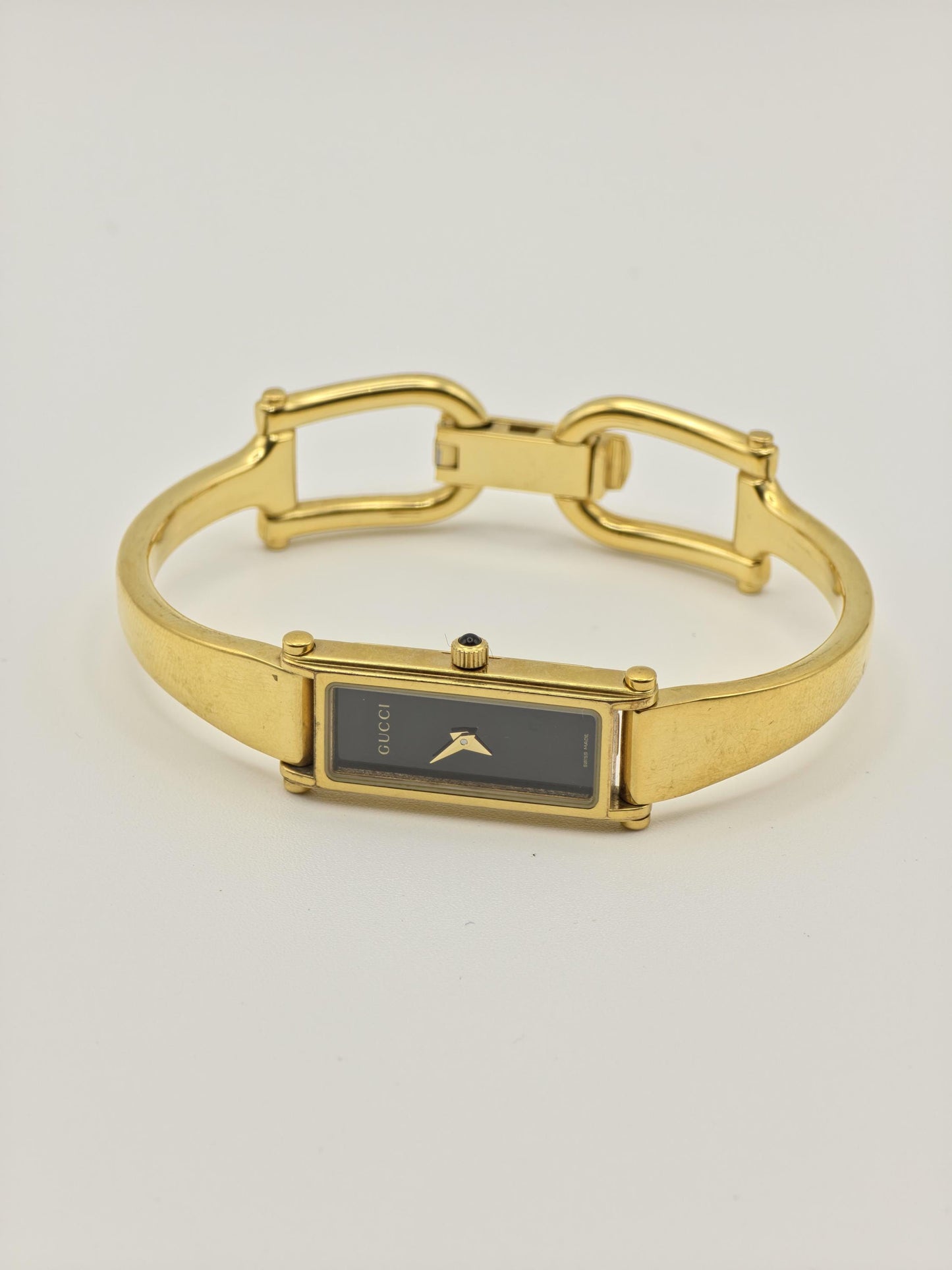 Gucci Gold Tone Watch | Model 1500L | Bangle Bracelet | Swiss Made | Women | - 123