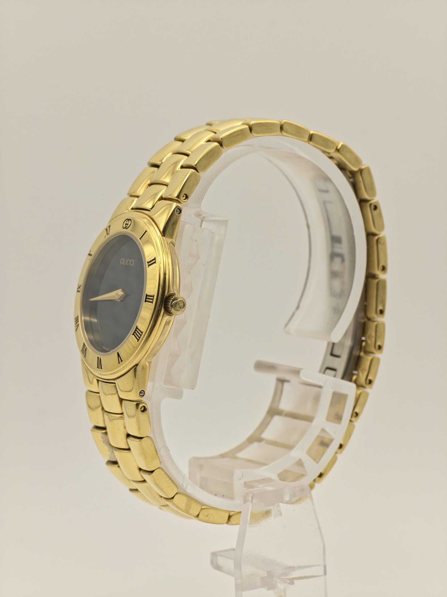Gucci Gold Tone Watch | Model 3300.2.L | Black Dial | Swiss Made | Box & Warranty | Women | - 124