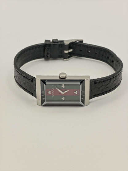 Gucci Rectangular Watch | Model 147.4 | Green-Red Stripe Dial | Swiss Made | Box & International Warranty | Women | - 125
