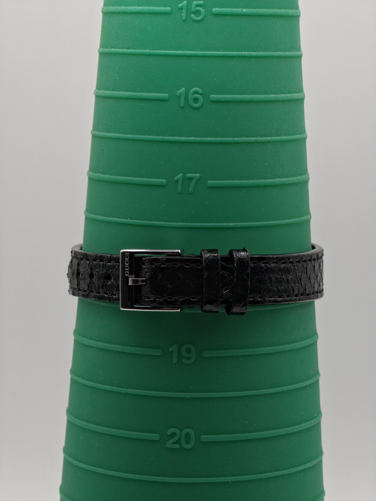 Gucci Rectangular Watch | Model 147.4 | Green-Red Stripe Dial | Swiss Made | Box & International Warranty | Women | - 125