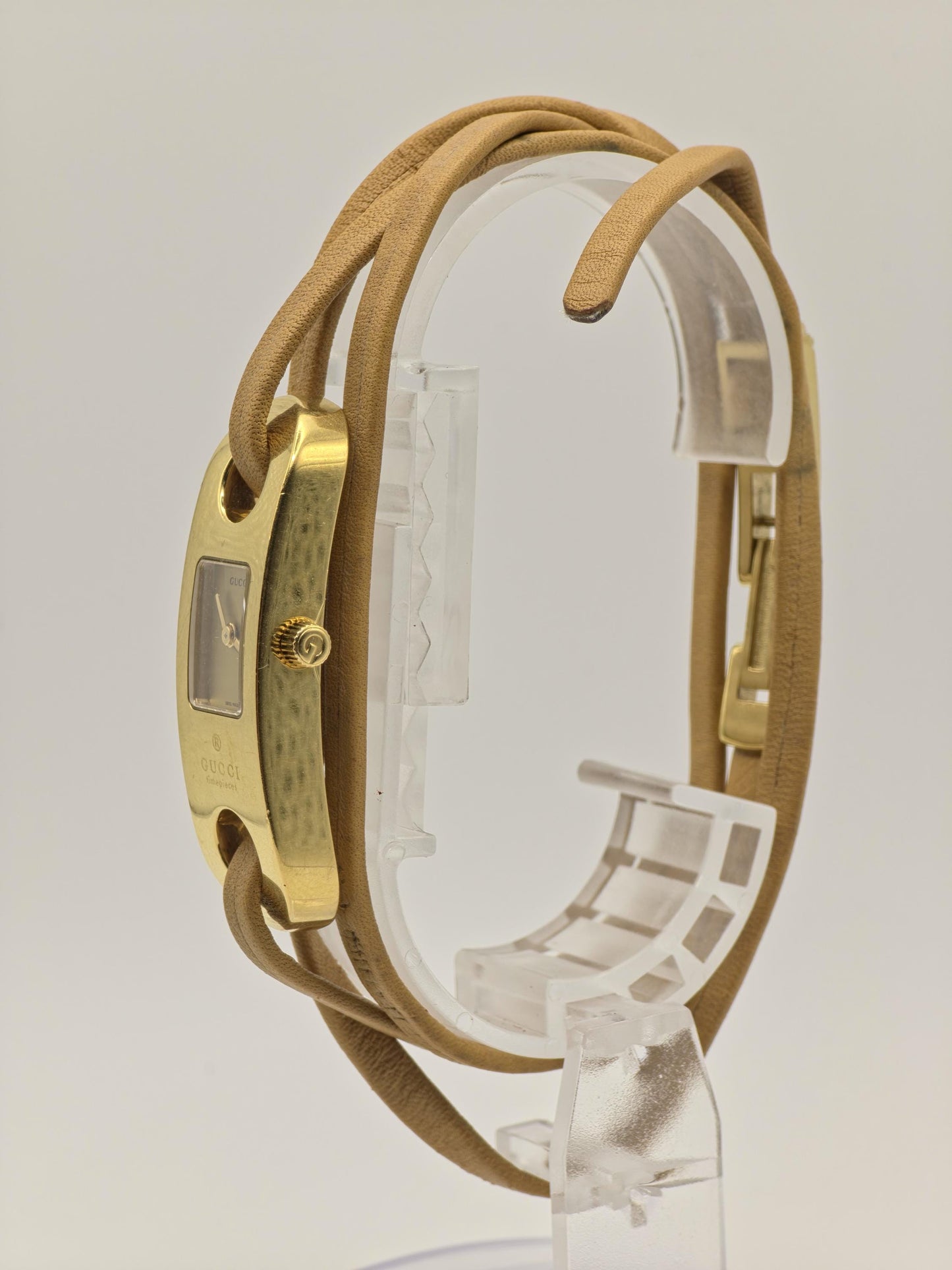 Gucci Women’s Wrap Bracelet Watch | Model 6100L | Gold Dial | Swiss Made | Adjustable Bracelet | Box Included | - 126