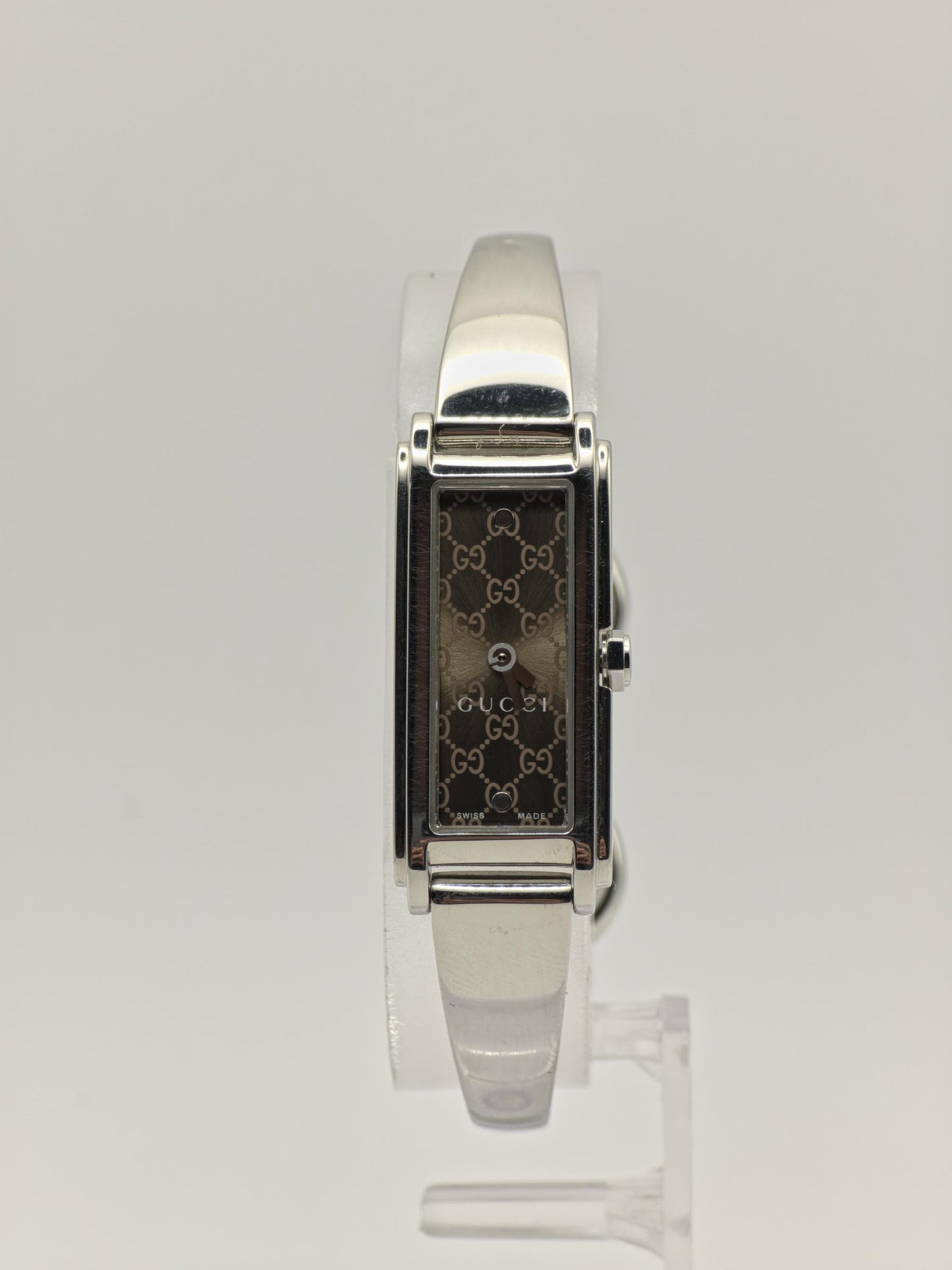 Gucci Women’s Rectangular Watch | Model 109 | GG Monogram Dial | Swiss Made | Box Included | - 127