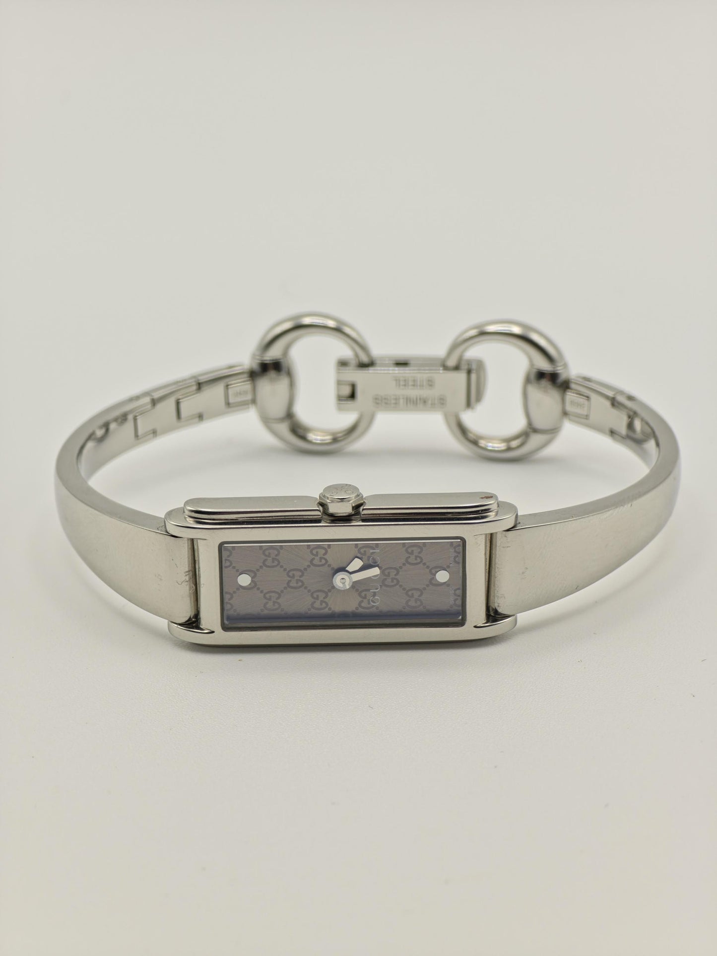 Gucci Women’s Rectangular Watch | Model 109 | GG Monogram Dial | Swiss Made | Box Included | - 127