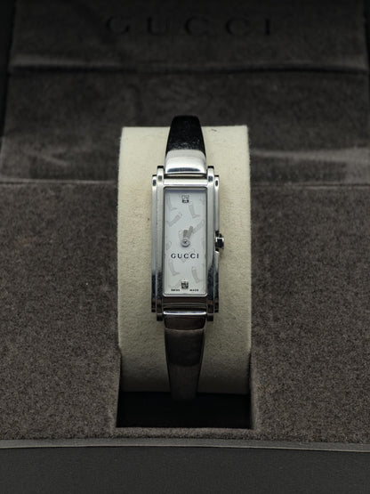 Gucci Women’s Rectangular Watch | Model 109 | Swiss Made | Stainless Steel Bracelet | Box Included | - 129