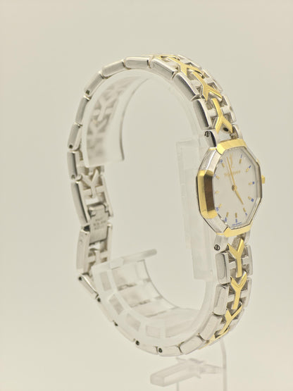 YSL Women’s Quartz Watch Octagonal Case Two-Tone Stainless Steel Bracelet White Dial Ref. 2200-226313YO | - 101