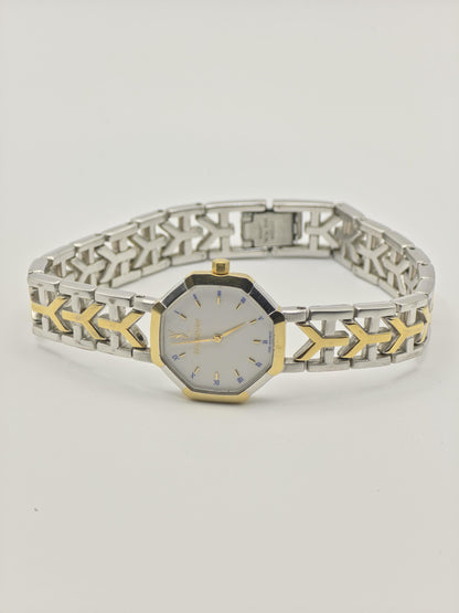 YSL Women’s Quartz Watch Octagonal Case Two-Tone Stainless Steel Bracelet White Dial Ref. 2200-226313YO | - 101