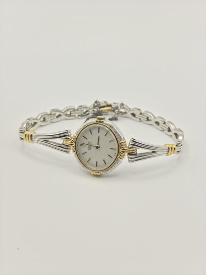 Seiko Women’s Quartz Watch Two-Tone Elegant Bracelet Silver Dial Ref. 2320-6490 | - 102