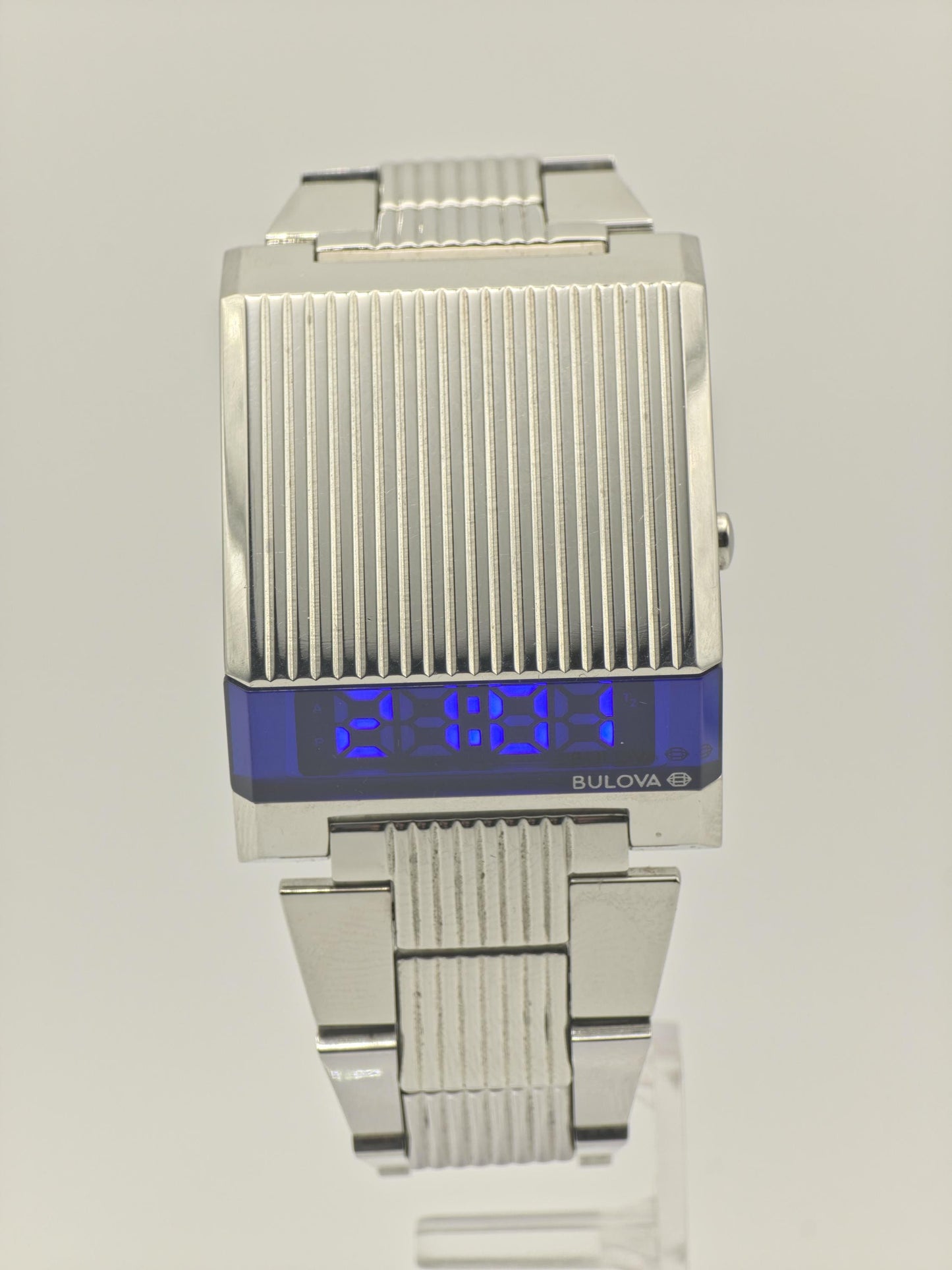 Bulova Computron Men’s Digital Watch Stainless Steel LED Display - 108