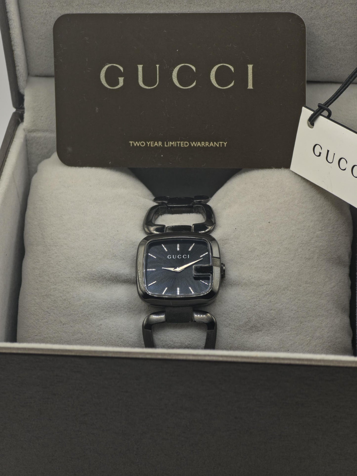 Gucci Women’s Black Dial Stainless Steel Watch Model 125.5 - 109