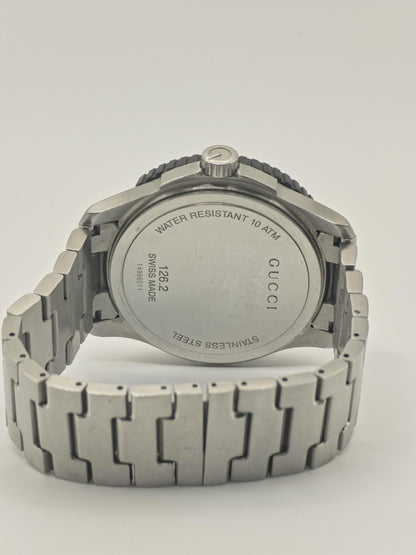 Gucci Men’s Sport Diver Style Stainless Steel Watch Model 126.2 | - 110