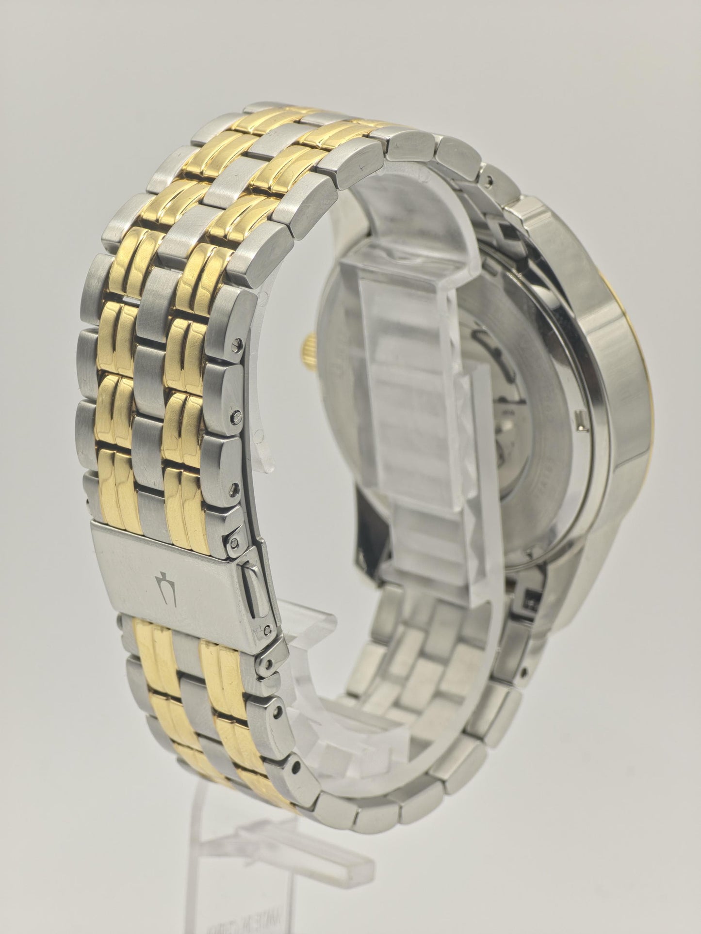 Bulova Men’s Automatic Open Heart Two-Tone Watch 21 Jewels Model 98A168 - 111