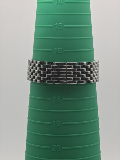 Alfredo Versace Rectangular Black Dial Steel Bracelet Unisex V737S | - 131